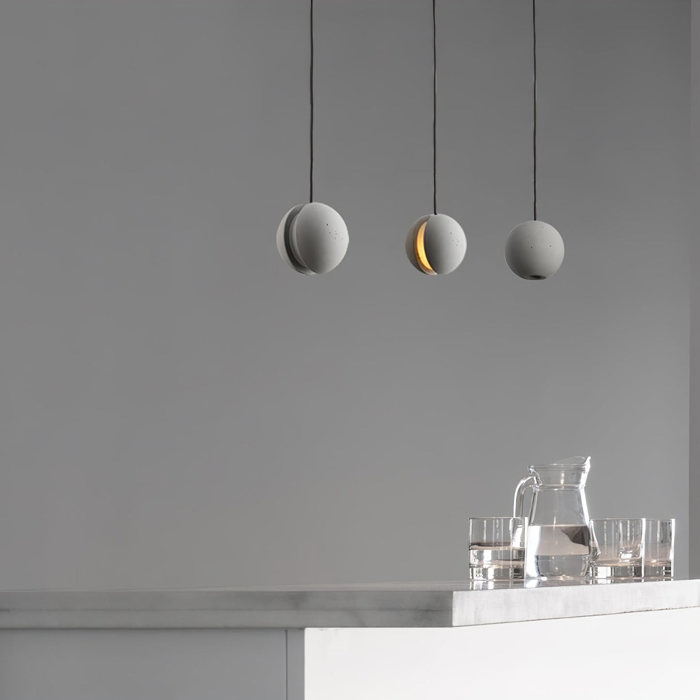 Moon Concrete Houselight Pendant Lamp