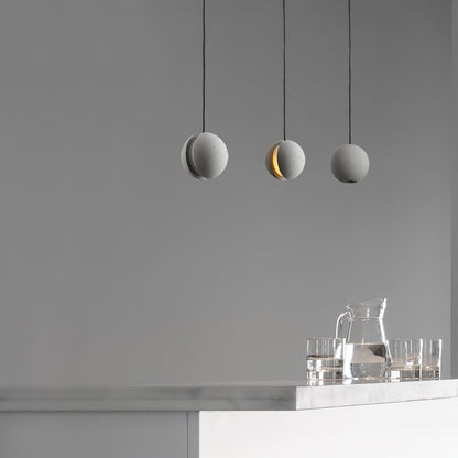 Moon Concrete Houselight Pendant Lamp