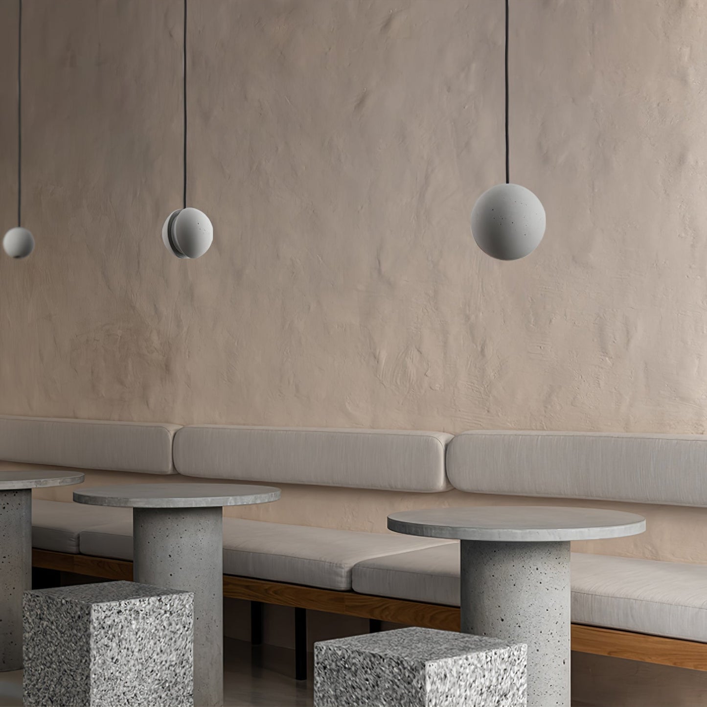 Moon Concrete Houselight Pendant Lamp