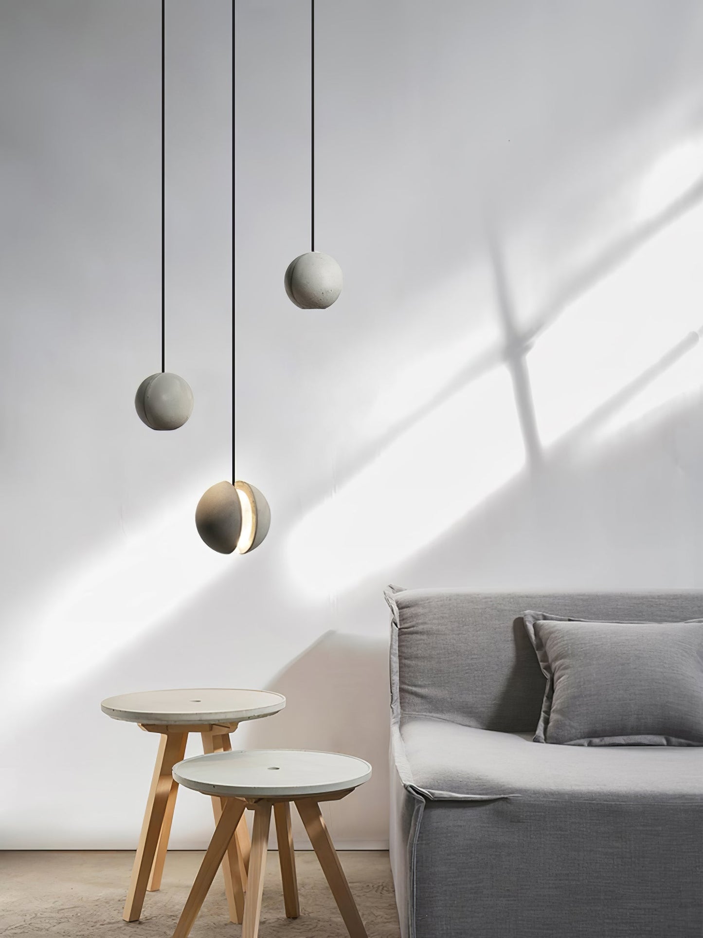 Moon Concrete Houselight Pendant Lamp