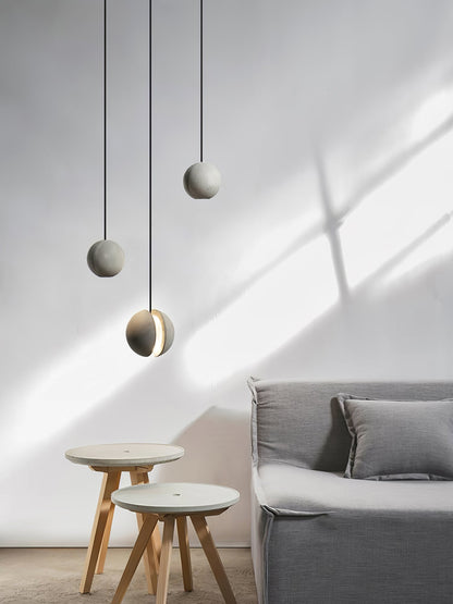 Moon Concrete Houselight Pendant Lamp