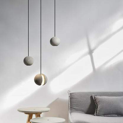 Moon Concrete Houselight Pendant Lamp