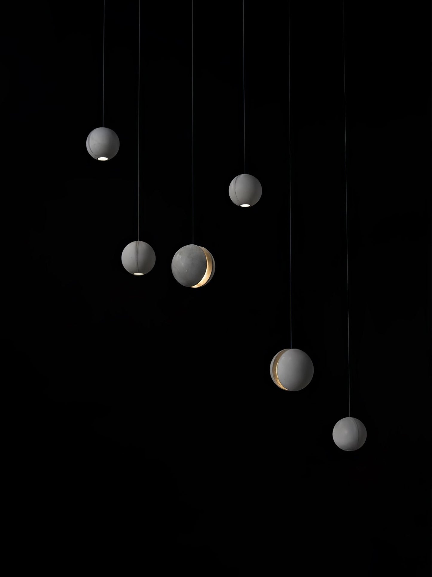 Moon Concrete Houselight Pendant Lamp
