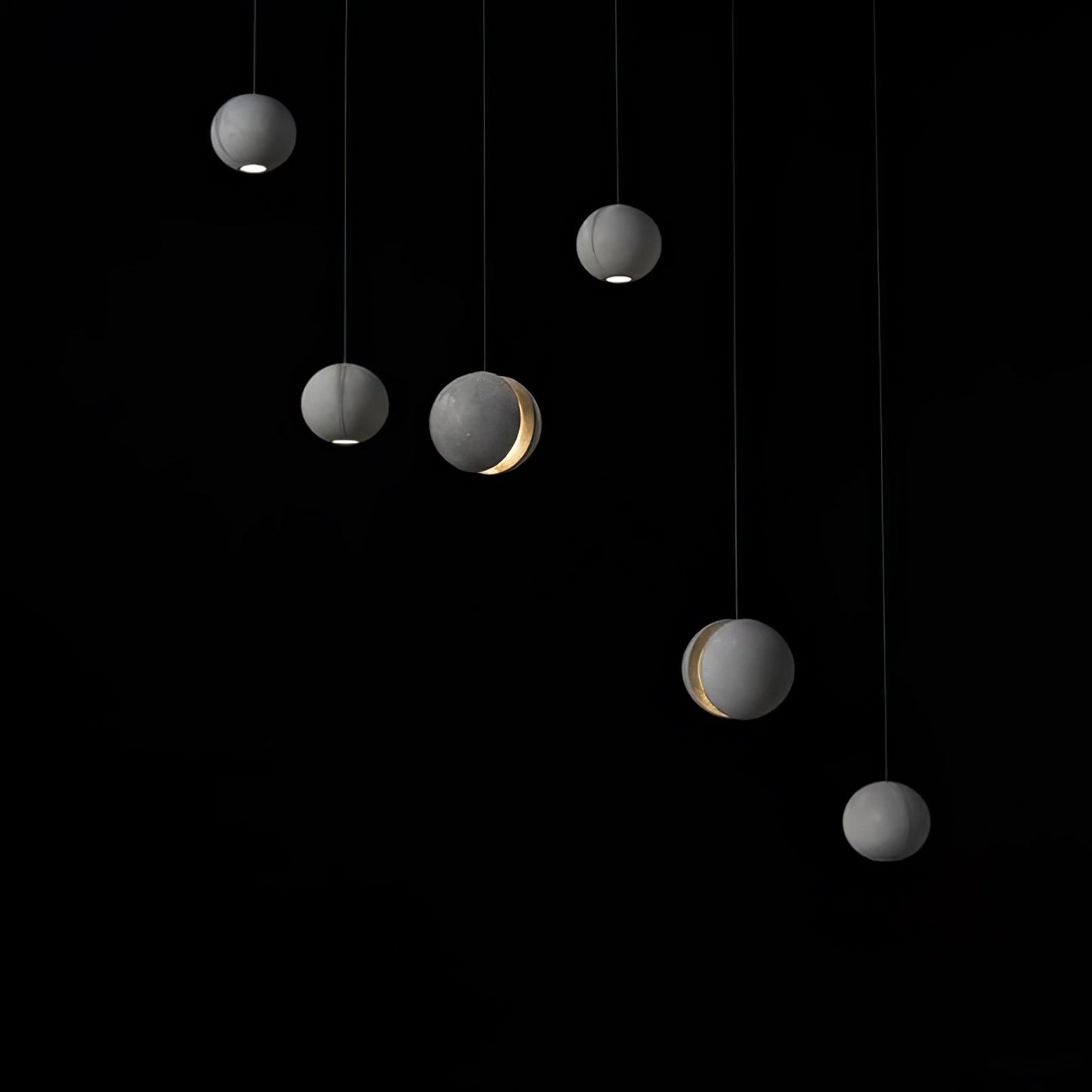 Moon Concrete Houselight Pendant Lamp