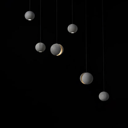 Moon Concrete Houselight Pendant Lamp