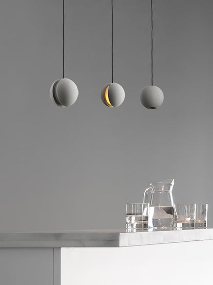 Moon Concrete Houselight Pendant Lamp