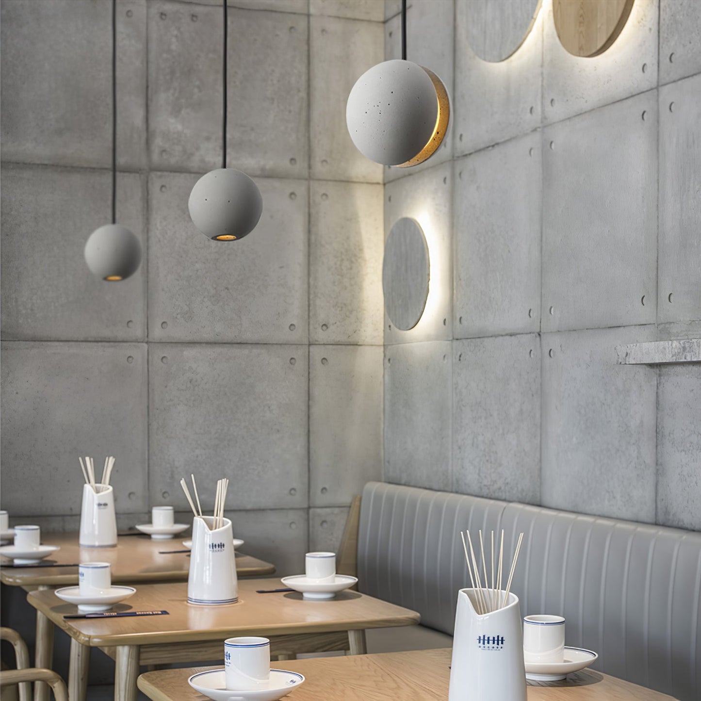 Moon Concrete Houselight Pendant Lamp