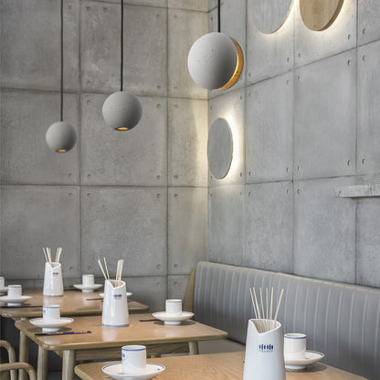 Moon Concrete Houselight Pendant Lamp