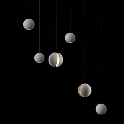 Moon Concrete Houselight Pendant Lamp