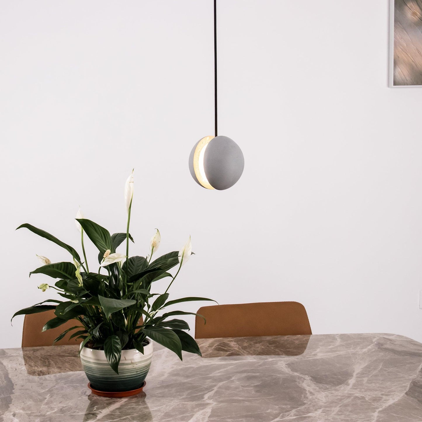 Moon Concrete Houselight Pendant Lamp