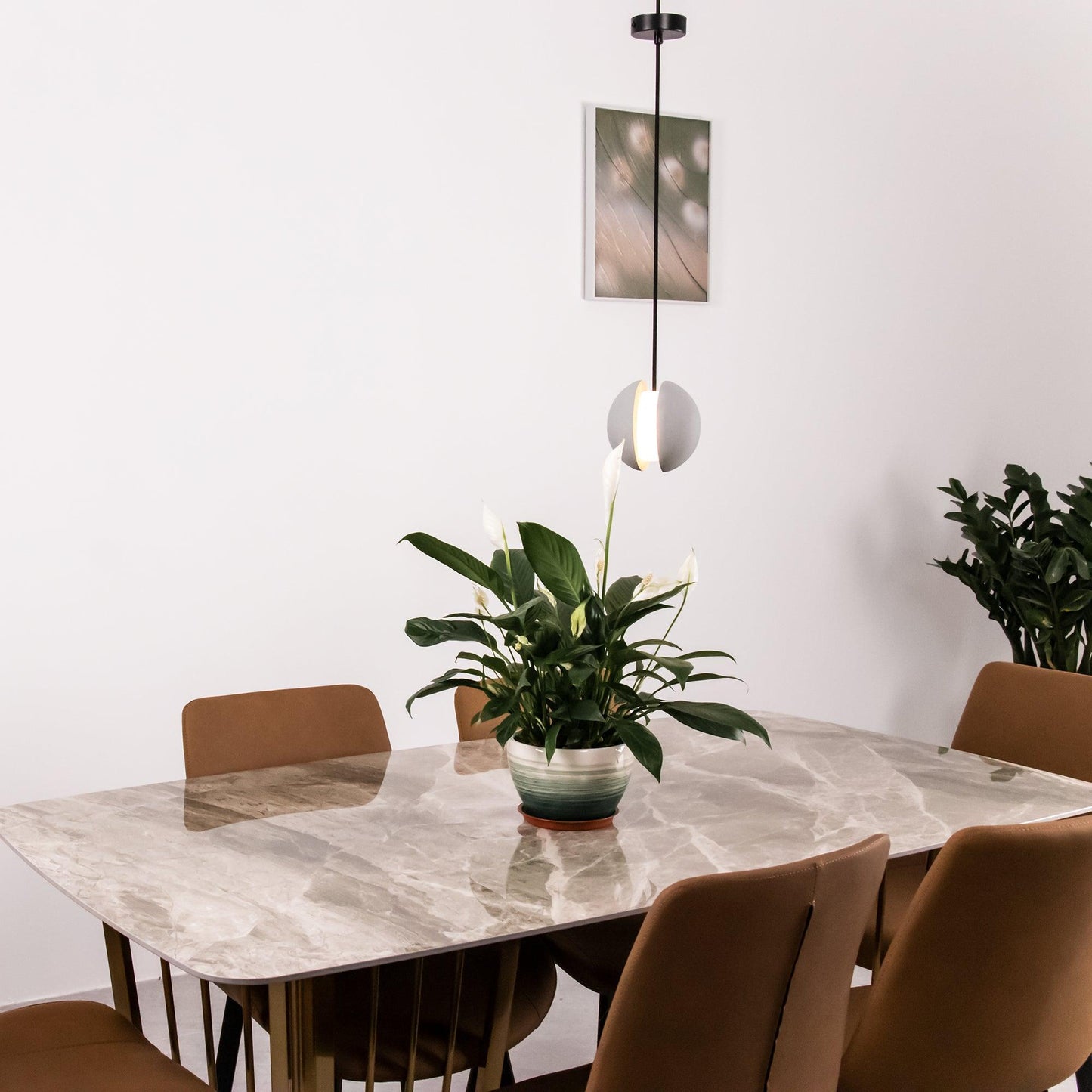 Moon Concrete Houselight Pendant Lamp