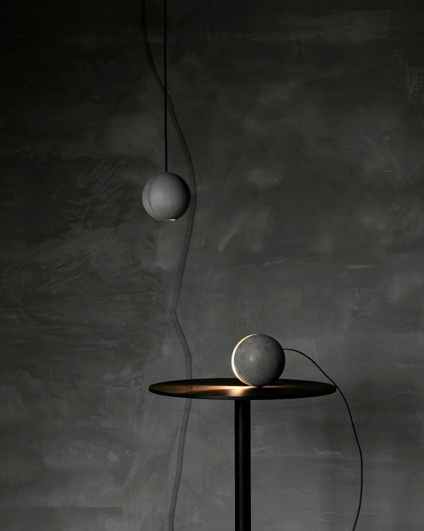 Moon Concrete Houselight Pendant Lamp