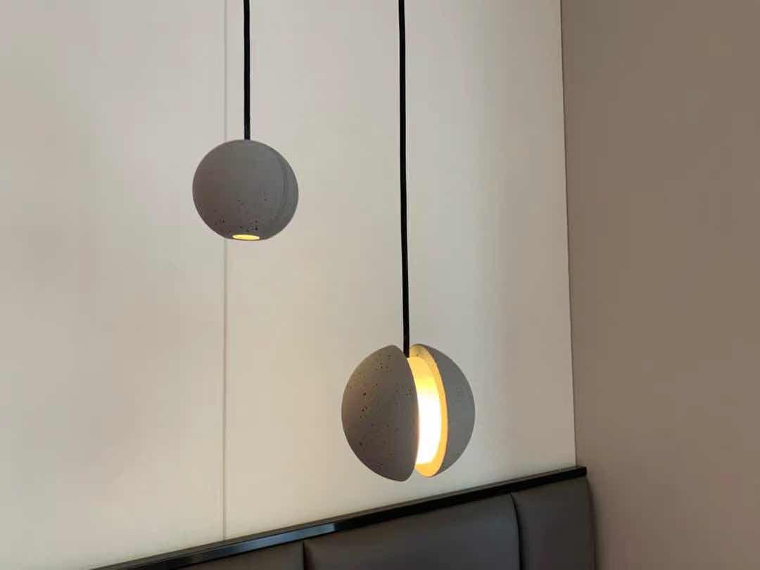 Moon Concrete Houselight Pendant Lamp
