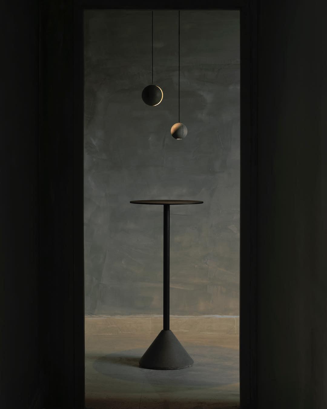 Moon Concrete Houselight Pendant Lamp