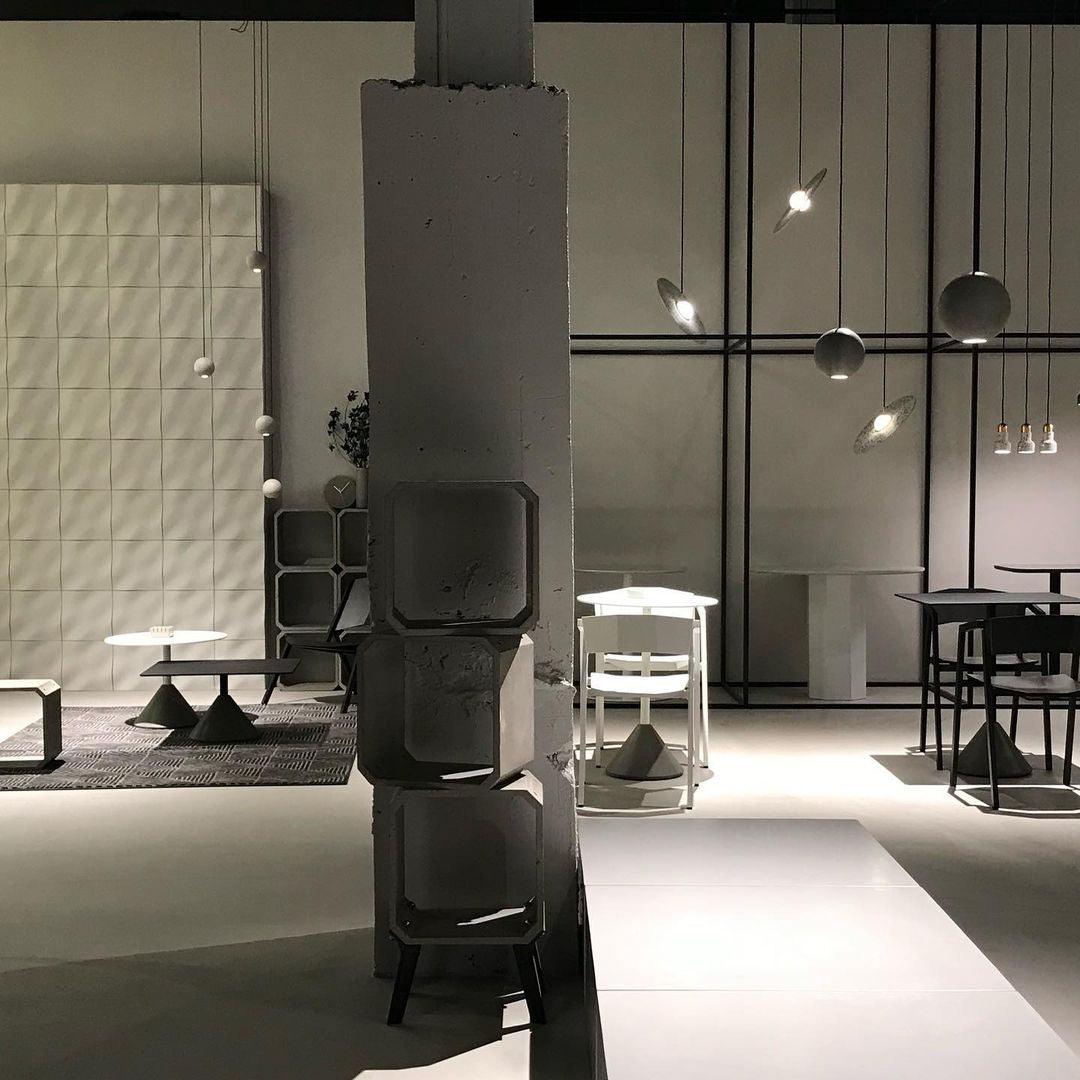 Moon Concrete Houselight Pendant Lamp