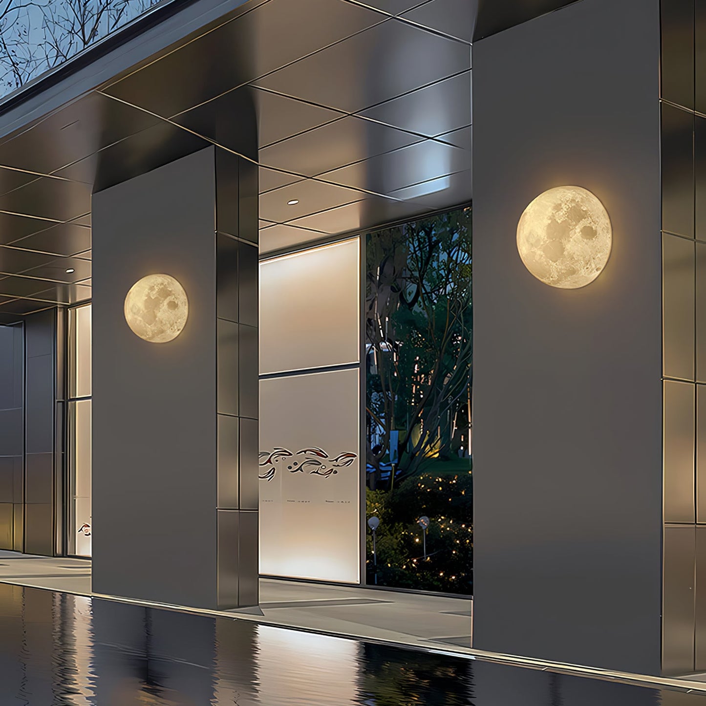 Moon 3D Wall-mounted light Wall Lamp
