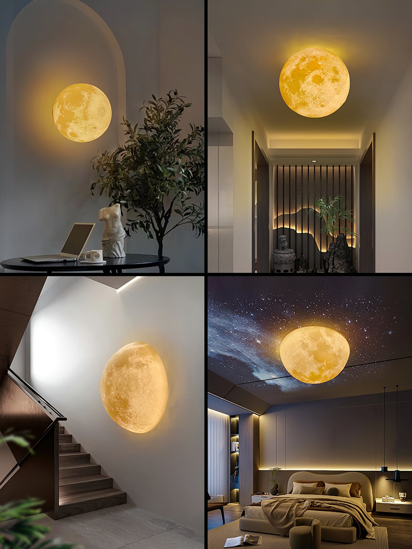 Moon 3D Wall-mounted light Wall Lamp