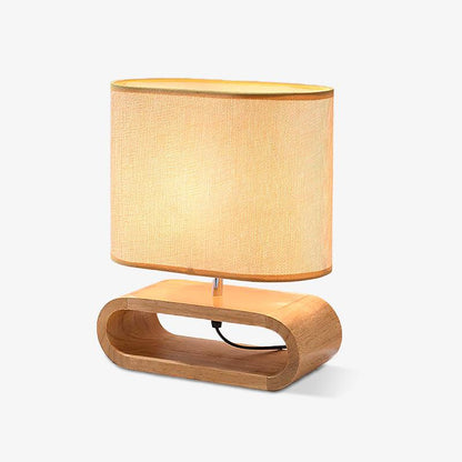 Moti Wood Side table lamp Table Lamp