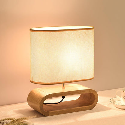 Moti Wood Side table lamp Table Lamp