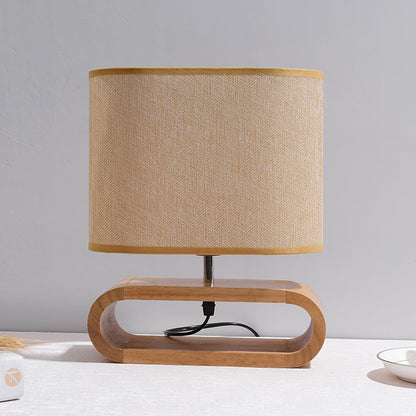 Moti Wood Side table lamp Table Lamp