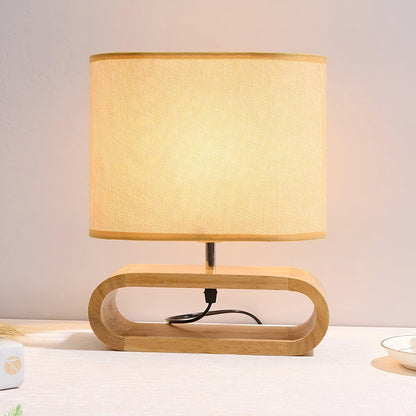 Moti Wood Side table lamp Table Lamp