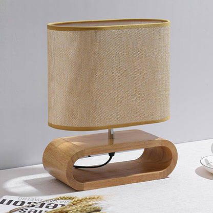 Moti Wood Side table lamp Table Lamp