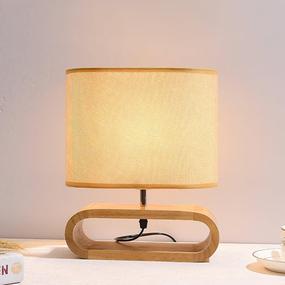 Moti Wood Side table lamp Table Lamp