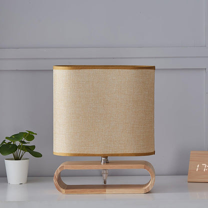 Moti Wood Side table lamp Table Lamp
