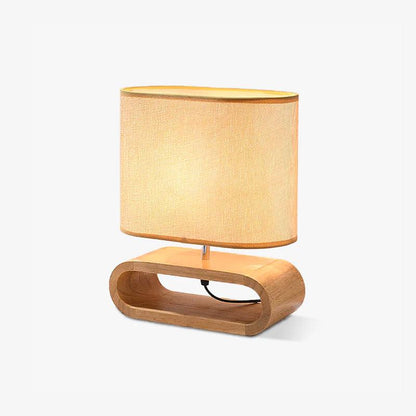 Moti Wood Side table lamp Table Lamp