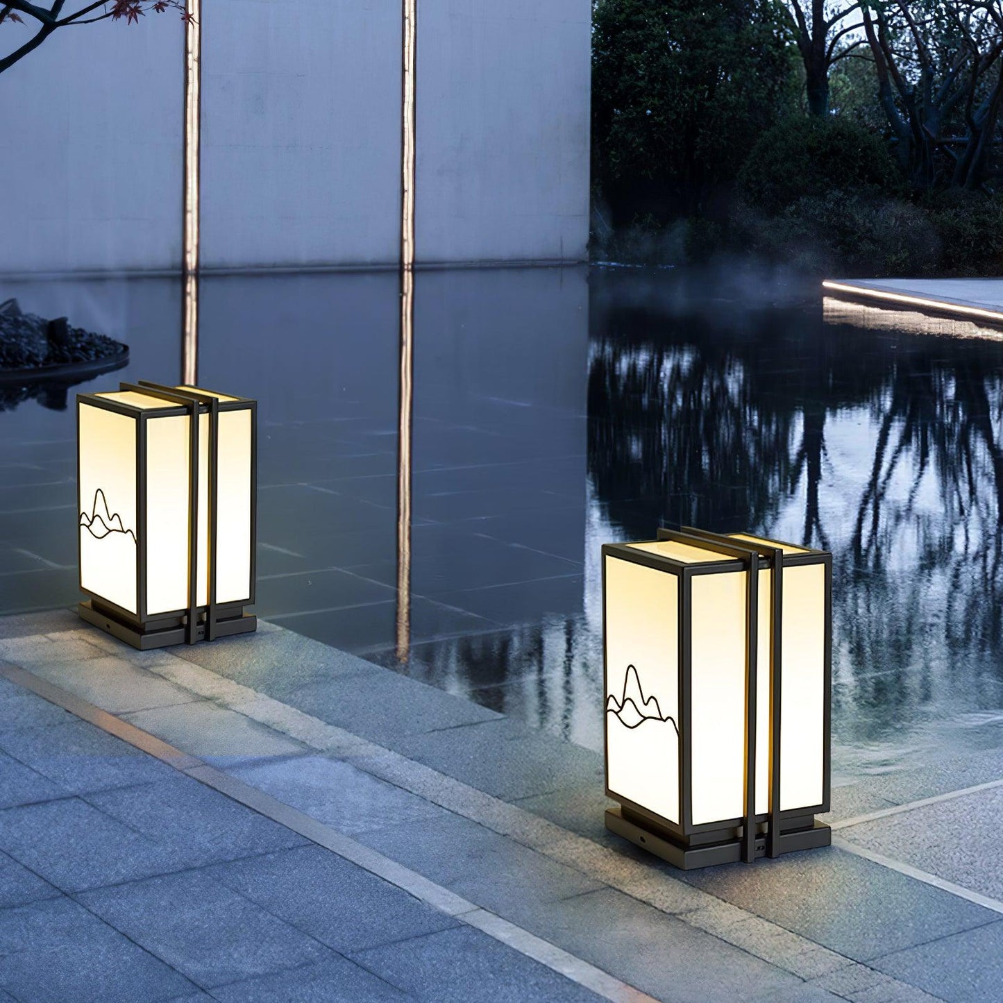 Mountain Exterior lamp Outdoor Post Light