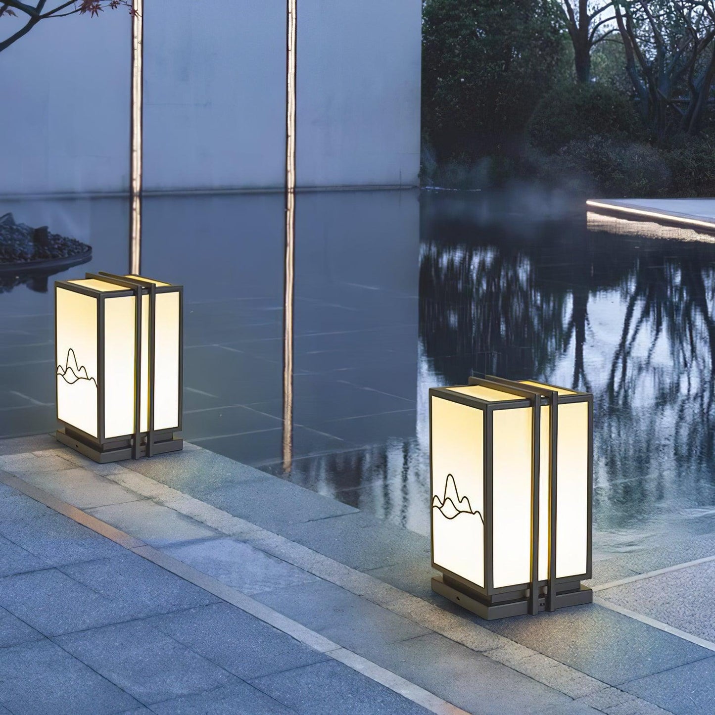 Mountain Exterior lamp Outdoor Post Light