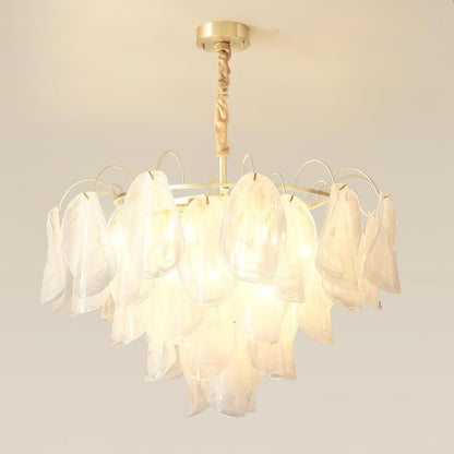 Multi Tier Cloud Glass Droplight Pendant Light