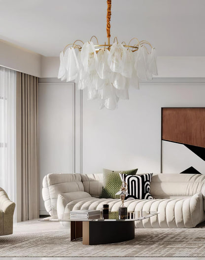 Multi Tier Cloud Glass Droplight Pendant Light
