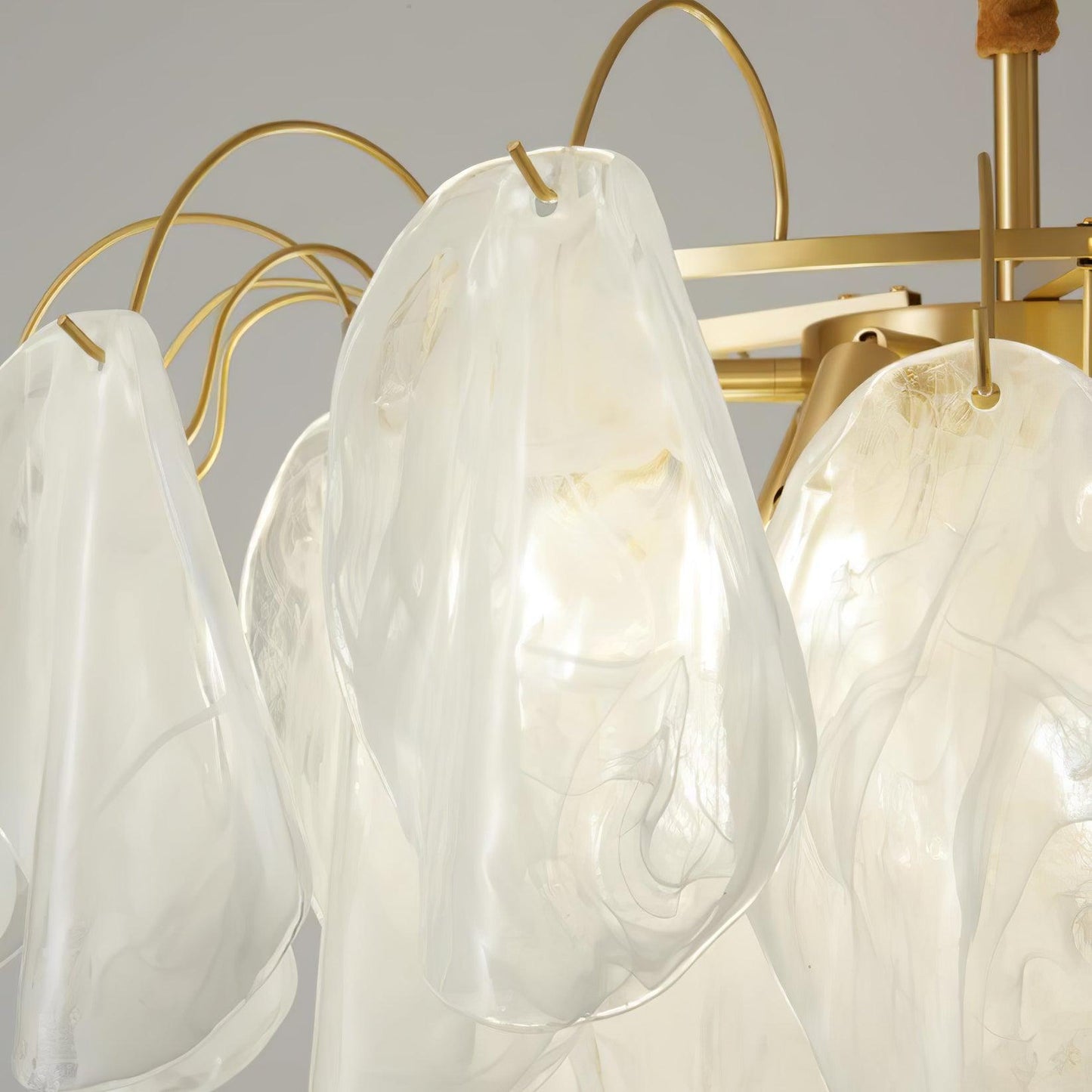 Multi Tier Cloud Glass Droplight Pendant Light