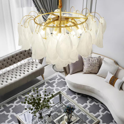 Multi Tier Cloud Glass Droplight Pendant Light