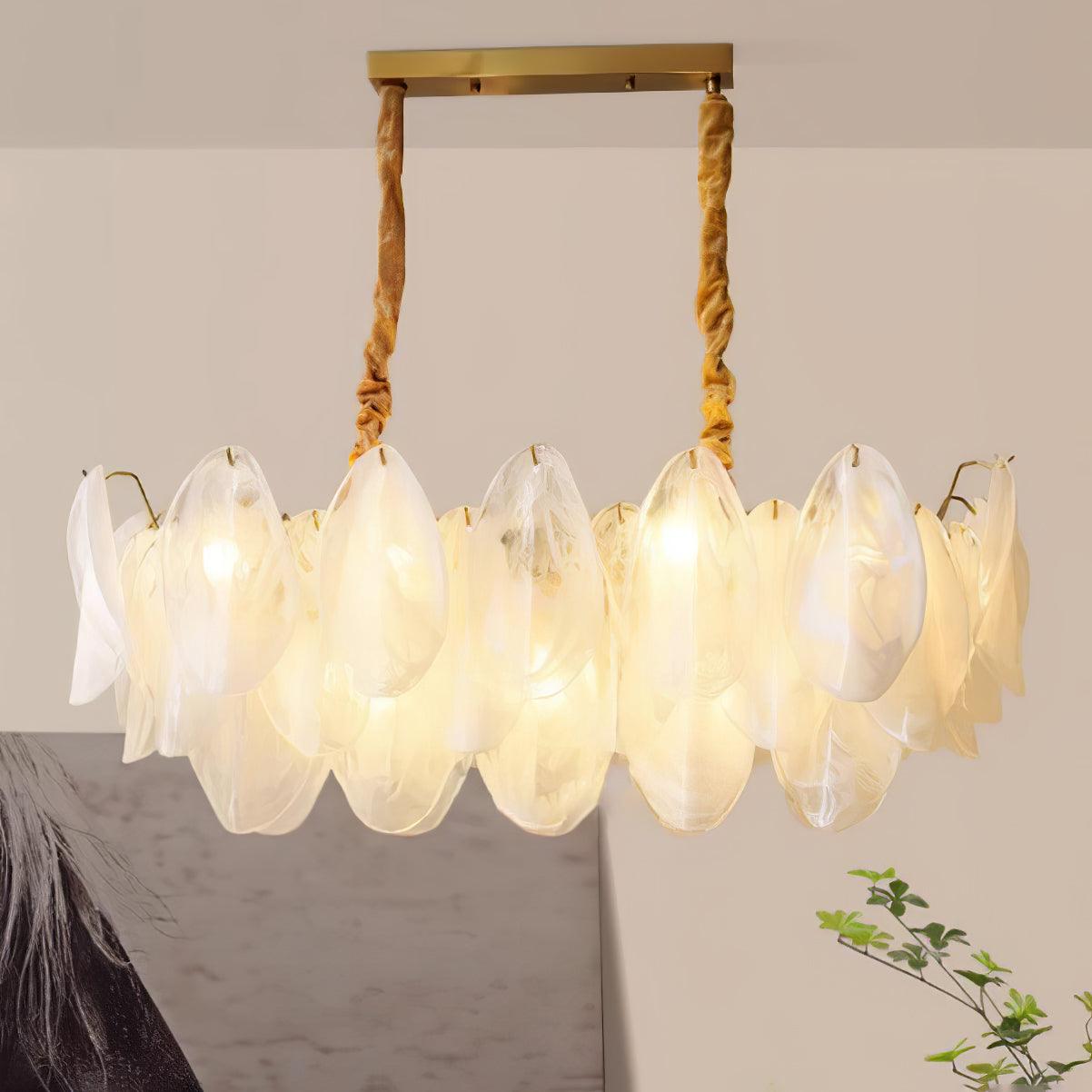Multi Tier Cloud Glass Droplight Pendant Light