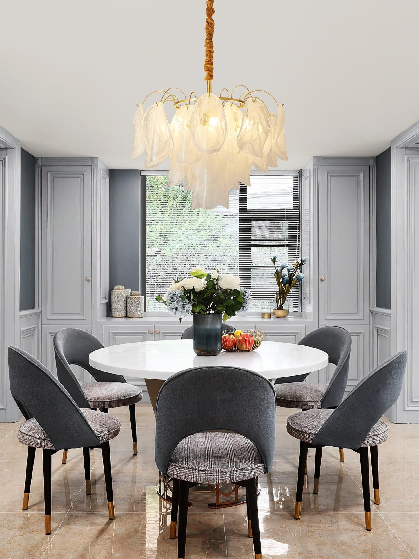 Multi Tier Cloud Glass Droplight Pendant Light