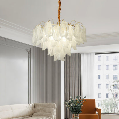 Multi Tier Cloud Glass Droplight Pendant Light