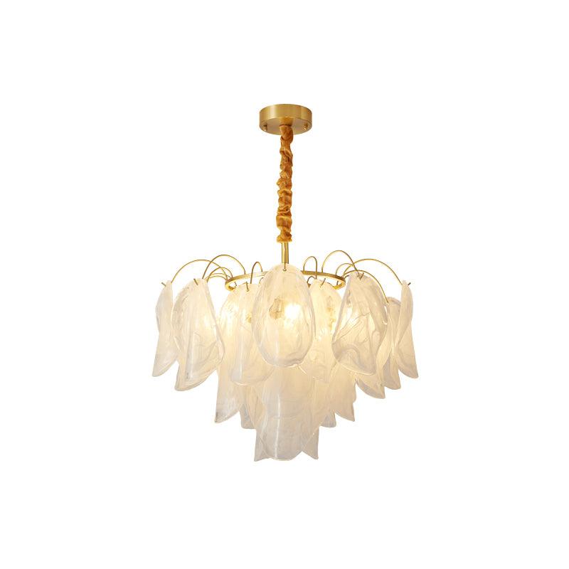 Multi Tier Cloud Glass Droplight Pendant Light