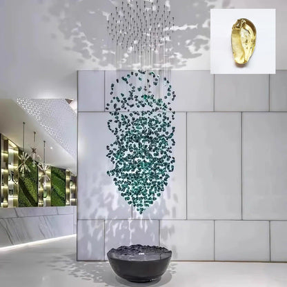Multicolor Crystal Stone Candelabrum Chandelier