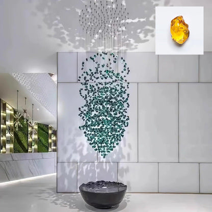 Multicolor Crystal Stone Candelabrum Chandelier