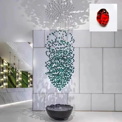 Multicolor Crystal Stone Candelabrum Chandelier