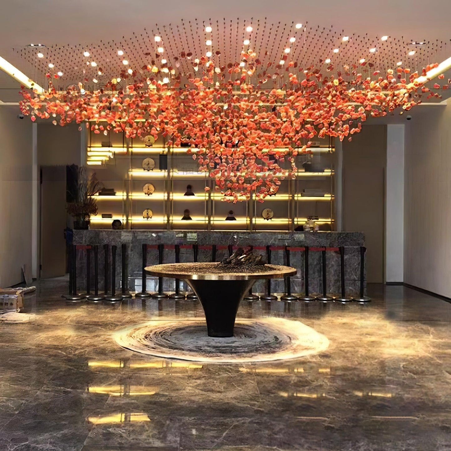 Multicolor Crystal Stone Candelabrum Chandelier