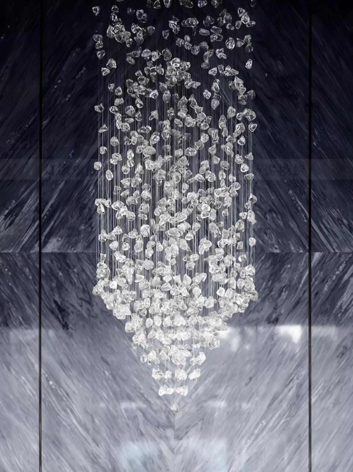 Multicolor Crystal Stone Candelabrum Chandelier