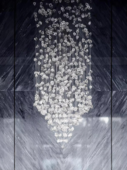 Multicolor Crystal Stone Candelabrum Chandelier