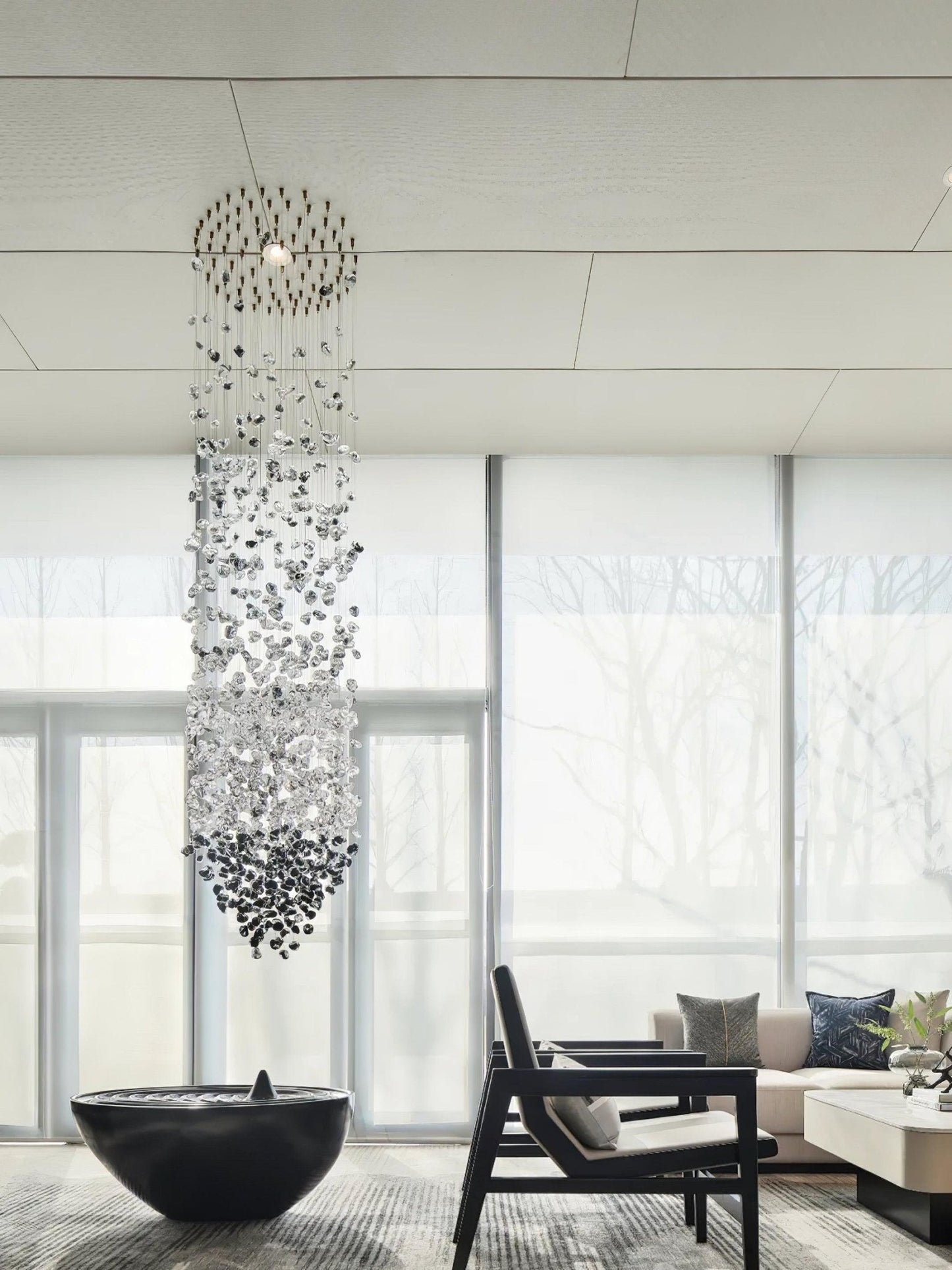 Multicolor Crystal Stone Candelabrum Chandelier