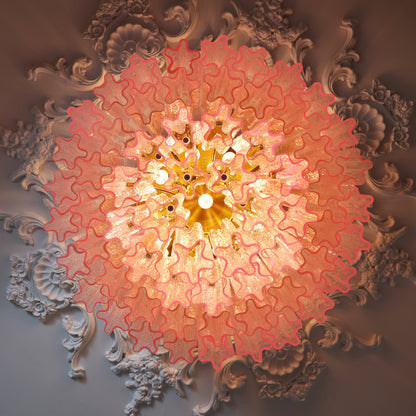Murano Pink Glass Ceiling-mounted light Ceiling Light