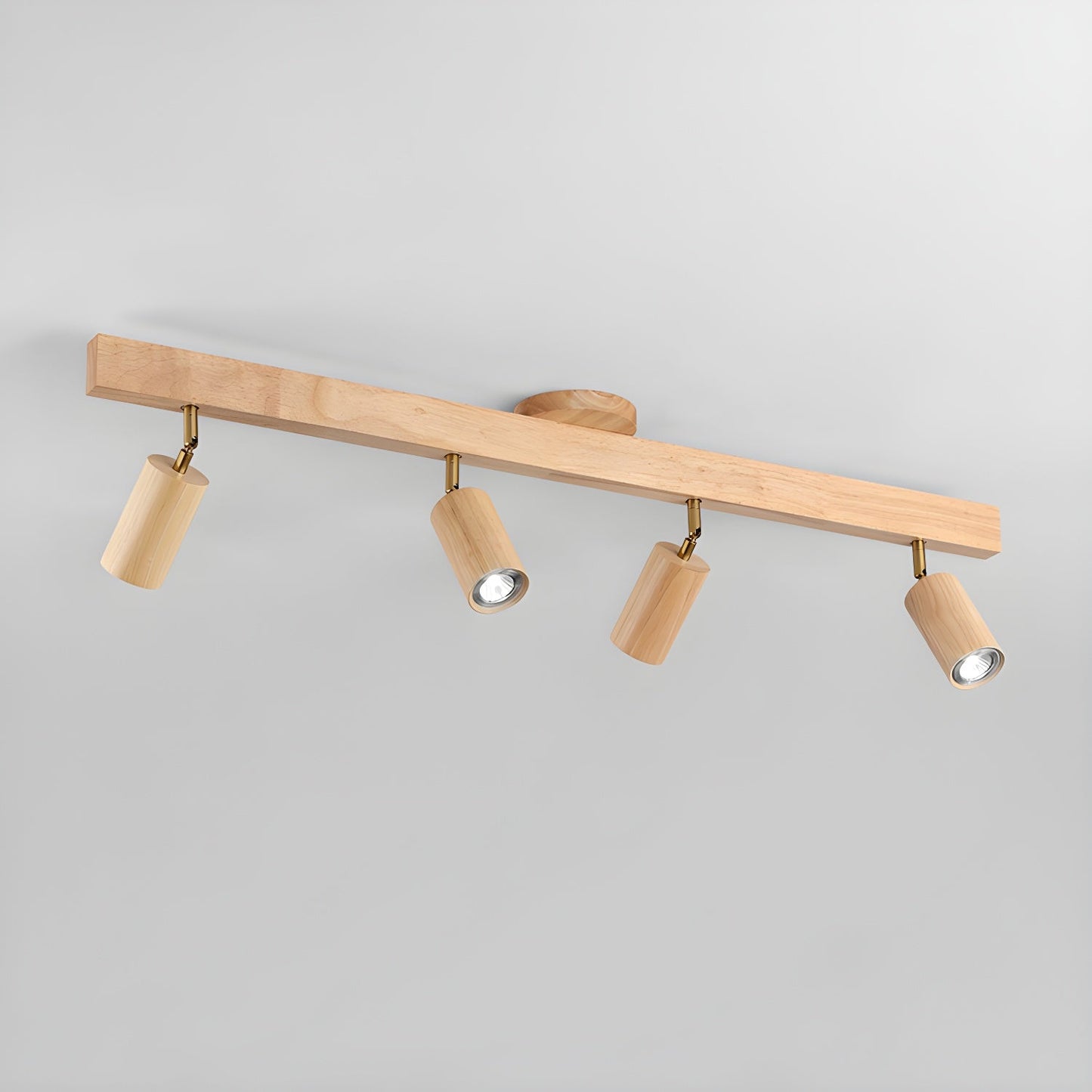 Natural Wood Beam Ceiling-mounted light Spotlight Light