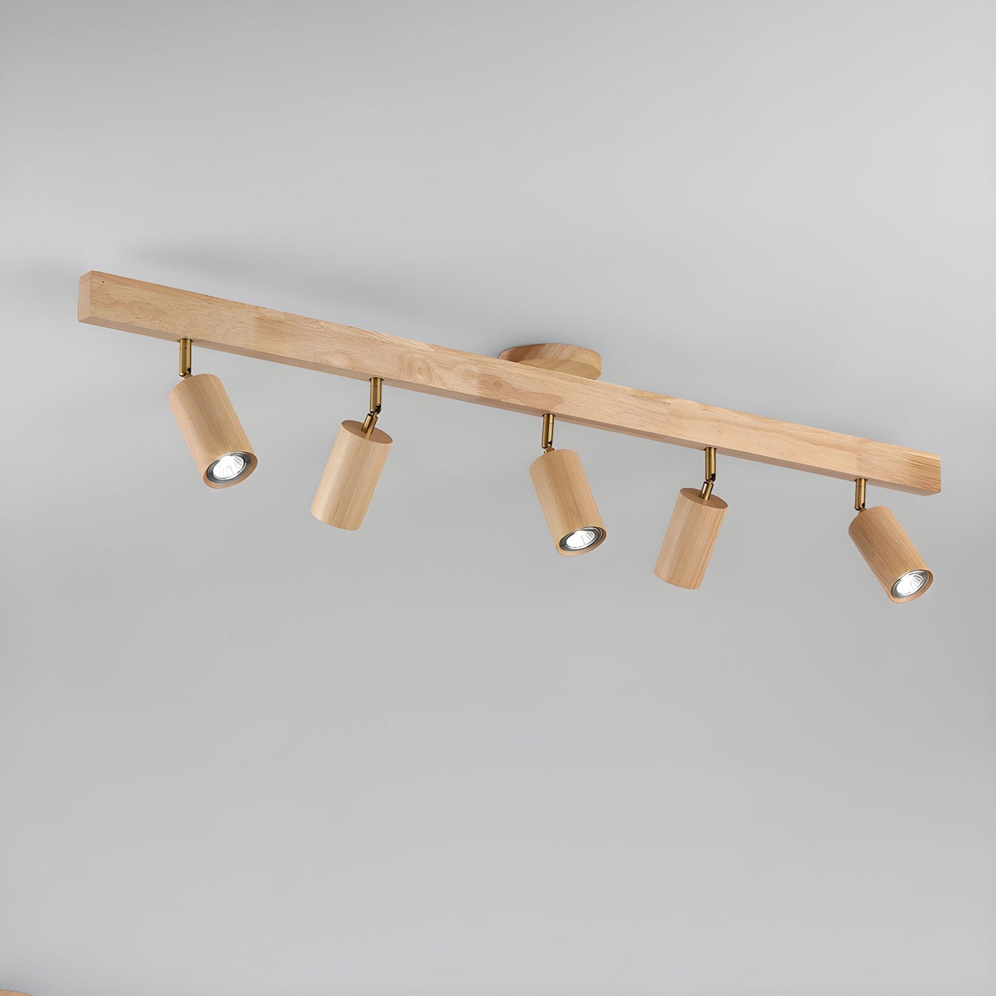 Natural Wood Beam Ceiling-mounted light Spotlight Light
