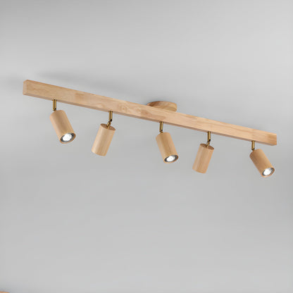 Natural Wood Beam Ceiling-mounted light Spotlight Light